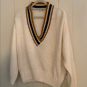 NWT Dex cable sweater in L in creme